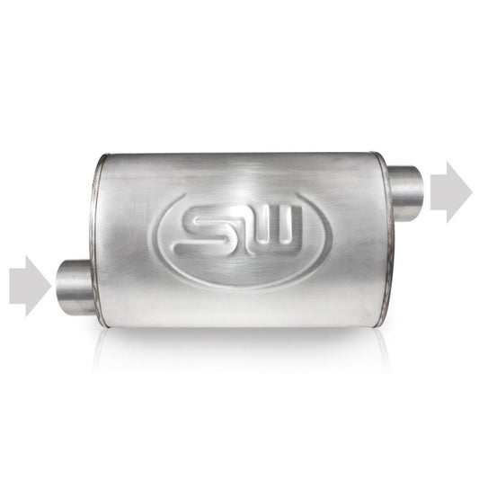 Stainless Works 2.25in ID OFFSET INLET/ 2.25in OD OFFSET OUTLET (ON OPPOSITE SIDES) 5inX9in Stainless Works