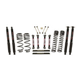 Skyjacker Jeep TJ/LJ 4in Dual Rate Long Travel Front/Rear Kit w/ Black Max Shocks