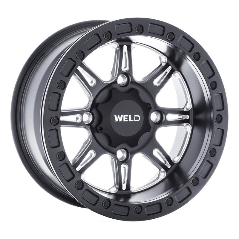 Weld UTV RF Series Cheyenne U511 15x8 Cheyenne Beadlock 4x136 4BS Satin BLK MIL - eliteracefab.com