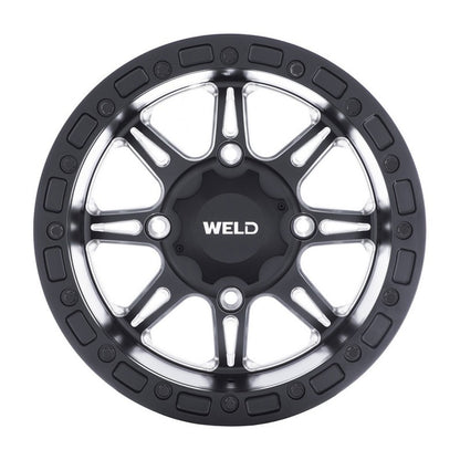 Weld UTV RF Series Cheyenne U511 15x8 Cheyenne Beadlock 4x136 4BS Satin BLK MIL - eliteracefab.com