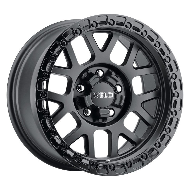 Weld W104 17X9.0 Cinch 5X114.3 5X127 ET-12 BS4.50 Satin Black Gloss Black 78.1 Weld