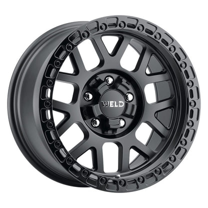 Weld W104 17X9.0 Cinch 5X114.3 5X127 ET-12 BS4.50 Satin Black Gloss Black 78.1 Weld