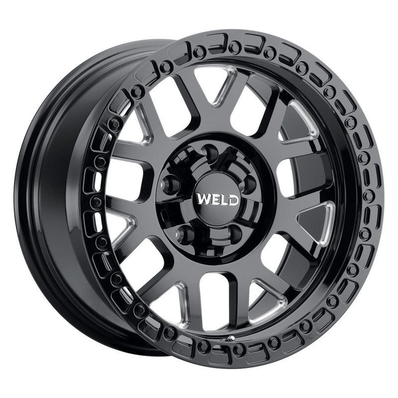 Weld W104 17X9.0 Cinch 6X135 6X139.7 ET00 BS5.00 Satin Black Gloss Black 106.1 - eliteracefab.com