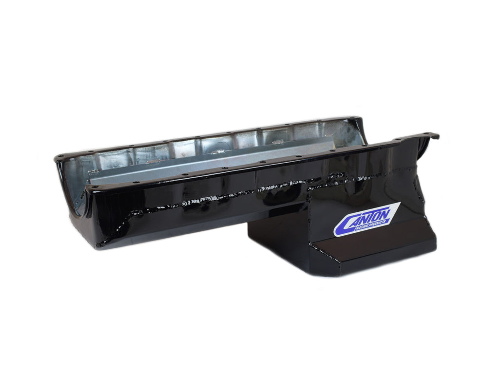 Canton 15-320TBLK Oil Pan Big Block Chevy Mark 5 and Mark 6 Street Pan T Sump - eliteracefab.com