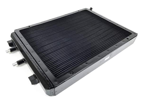 CSF 2014+ BMW M3/M4 (F8X) Front Mount Heat Exchanger w/Rock Guard - Black - eliteracefab.com