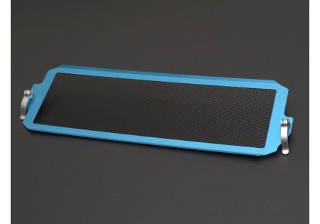 Cusco 08-17 Impreza (GR/GV/VA) Turbo Intercooler Protection Grill Kit Blue w/Blk Mesh - eliteracefab.com