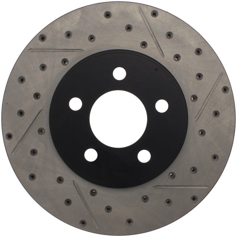 StopTech 03-09 Lincoln Town Car / 03-09 Mercury Grand Marquis Front Right Slotted & Drilled Rotor Stoptech