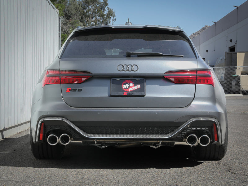 aFe 20-22 Audi RS6 Avant V8 4L(tt) MACH Force-Xp 3in to 2.5in 304 SS Cat-Back Exhaust w/Polished Tip aFe