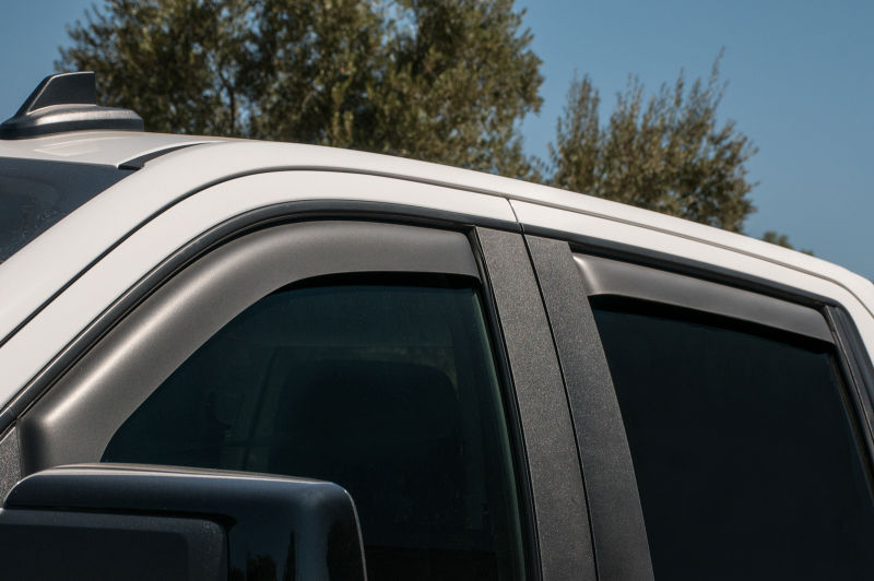 EGR 2019 Chevy 1500 Crew Cab In-Channel Window Visors - Dark Smoke EGR