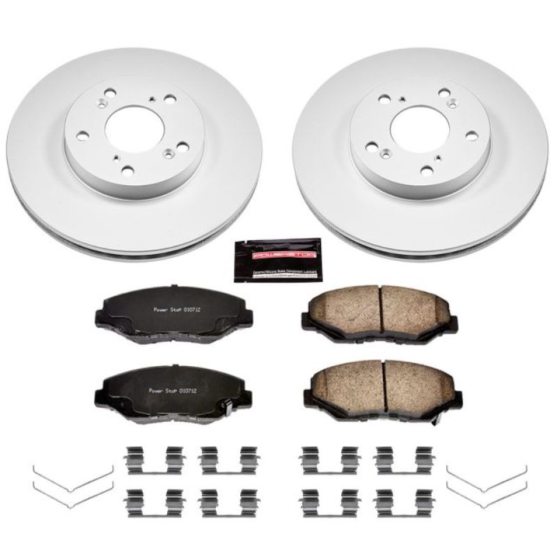 Power Stop 14-15 Acura ILX Front Z17 Evolution Geomet Coated Brake Kit - eliteracefab.com