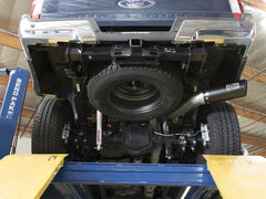 aFe Large Bore-HD 5in DPF Back 409 SS Exhaust System w/Black Tip 2017 Ford Diesel Trucks V8 6.7L(td) - eliteracefab.com