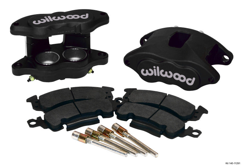 Wilwood D52 Front Caliper Kit - Gray Type III Ano 2.00 / 2.00in Piston 1.04in Rotor - eliteracefab.com