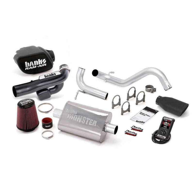 Banks Power 12-14 Jeep 3.6L Wrangler (All) 2dr Stinger Exh Black Tip