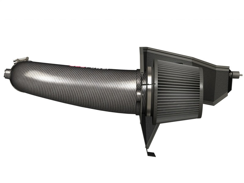 aFe POWER Magnum FORCE Carbon Fiber Stage 2 Track Series Pro Dry S CAIS - 11-18 Dodge Challenger V8 - eliteracefab.com