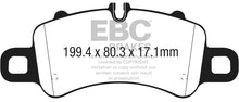 Load image into Gallery viewer, EBC 2016+ Porsche Boxster 718 (Iron Rotors Only) 2.5L Turbo Yellowstuff Front Brake Pads - eliteracefab.com