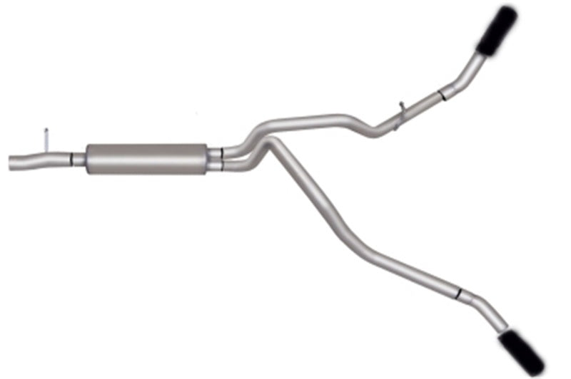 Gibson 17-18 Ford F-250 Super Duty XLT 6.2L 2.5in Cat-Back Dual Extreme Exhaust - Black Gibson