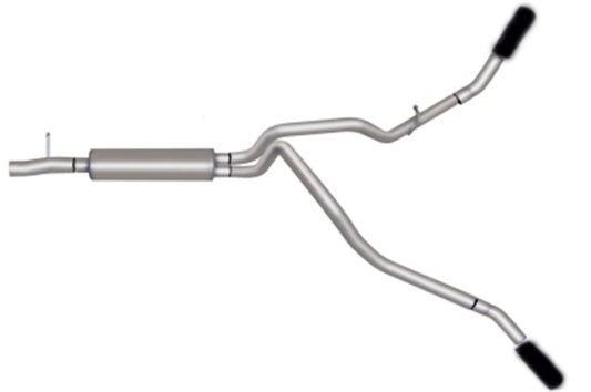 Gibson 17-18 Ford F-250 Super Duty XLT 6.2L 2.5in Cat-Back Dual Extreme Exhaust - Black Gibson