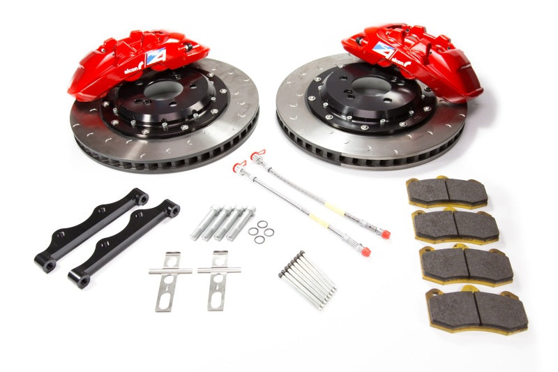 Alcon 2009+ Nissan GT-R R35 380x33mm Rotor Red 4 Piston Caliper RC4 Rear Axle Kit Alcon