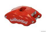 Wilwood Caliper-Forged Dynapro 6 5.25in Mount-Red-L/H 1.62/1.12/1.12in Pistons 0.81in Disc