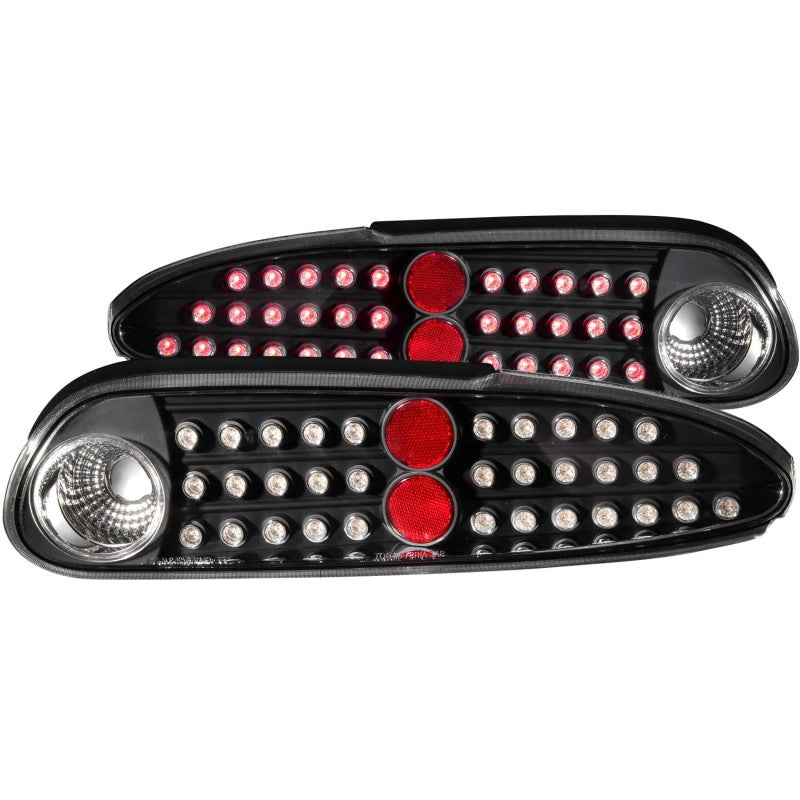 ANZO USA Chevrolet Camaro Led Taillights Black; 1993-2002 - eliteracefab.com