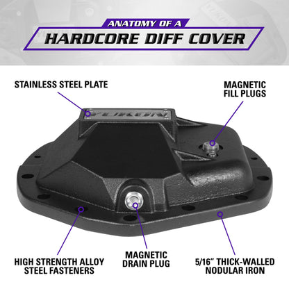 Yukon Gear Hardcore Diff Cover for 11.5in & 11.8in GM Dodge Ram Yukon Gear & Axle