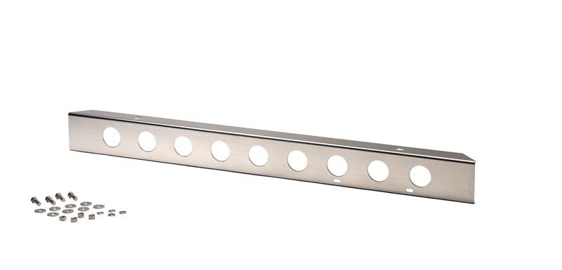 Kentrol 45-86 Jeep CJ 42 Inch Front Bumper with holes - Polished Silver - eliteracefab.com