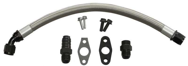 Fleece Performance Universal Cummins Turbo Drain Tube Kit (for 2nd Gen Swaps) - eliteracefab.com