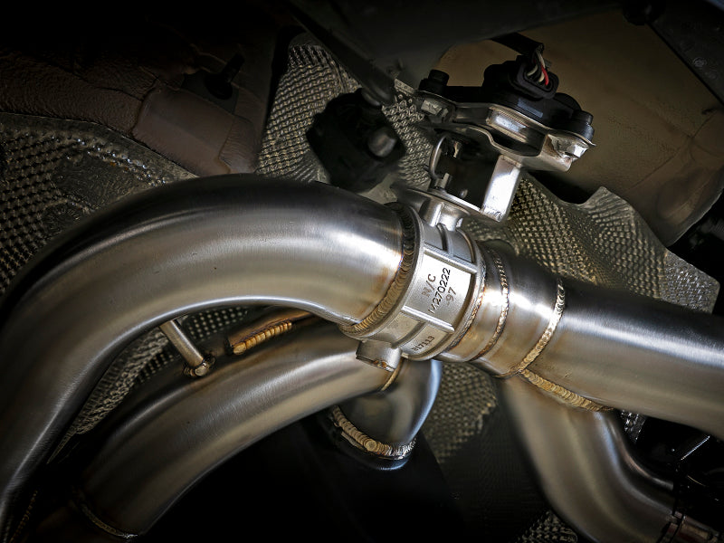 aFe 20-22 Audi RS6 Avant V8 4L (tt) MACH Force-Xp 3in to 2.5in 304 SS Cat-Back Exhaust w/ Carbon Tip aFe
