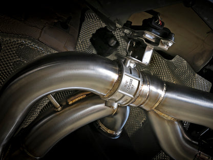 aFe 20-22 Audi RS6 Avant V8 4L (tt) MACH Force-Xp 3in to 2.5in 304 SS Cat-Back Exhaust w/ Carbon Tip aFe