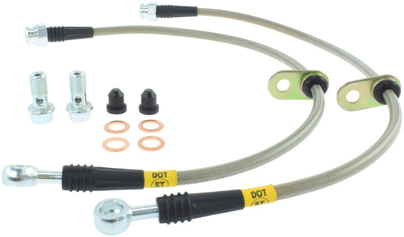 StopTech 09 Acura TSX / 08 Honda EX/EX-L / 09 Accord Coupe & Sedan Stainless Steel Front Brake Lines - eliteracefab.com