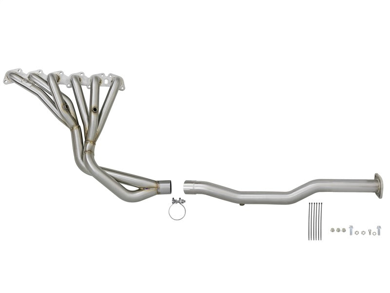 aFe Power Twisted Steel Long Tube Header & Connection Pipes 01-16 Nissan Patrol (Y61) V8-4.8L aFe