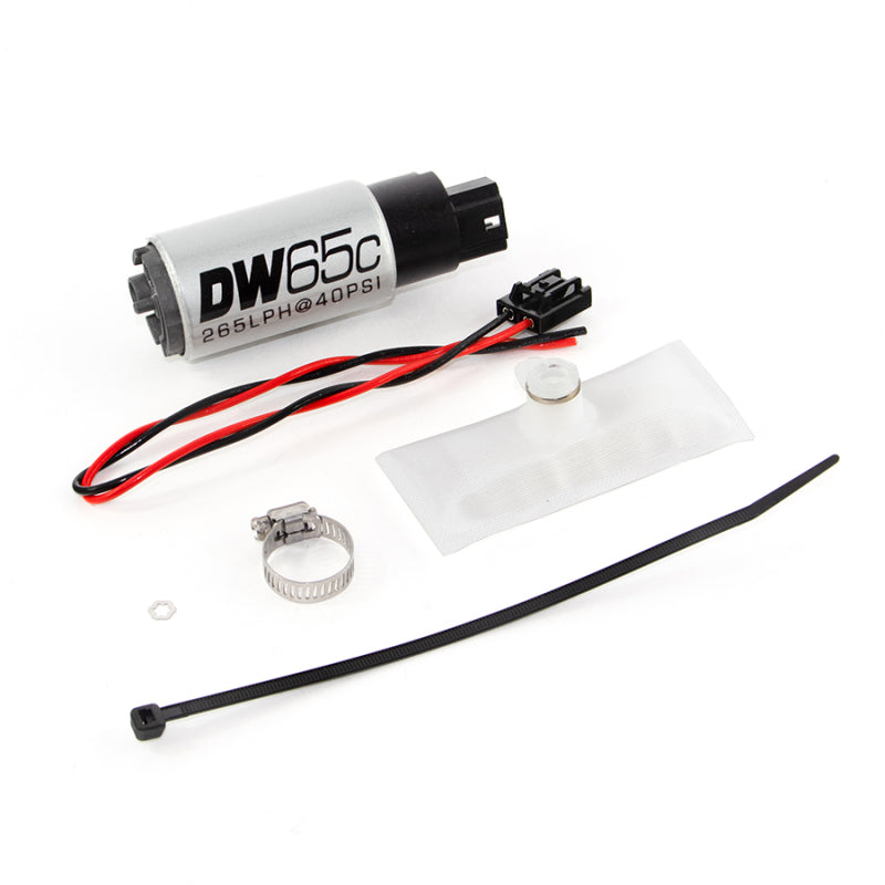 DeatschWerks 88-91 BMW 325i DW65C 265lph Compact Fuel Pump w/ Install Kit (w/o Mounting Clips) - eliteracefab.com