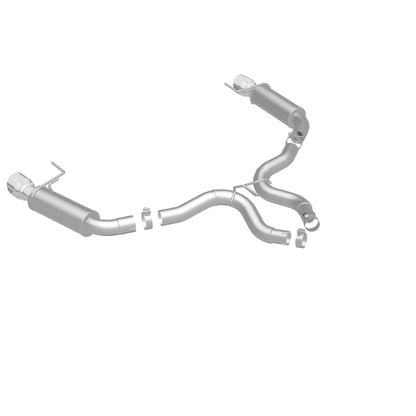 MagnaFlow Axle Back, SS, 3in, Competition, Dual Split Polished 4.5in Tip 2015 Ford Mustang GT V8 5.0 Magnaflow