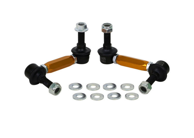 Whiteline Universal Sway Bar Link Assembly Heavy Duty Adjustable Steel Ball 115mm Size - eliteracefab.com