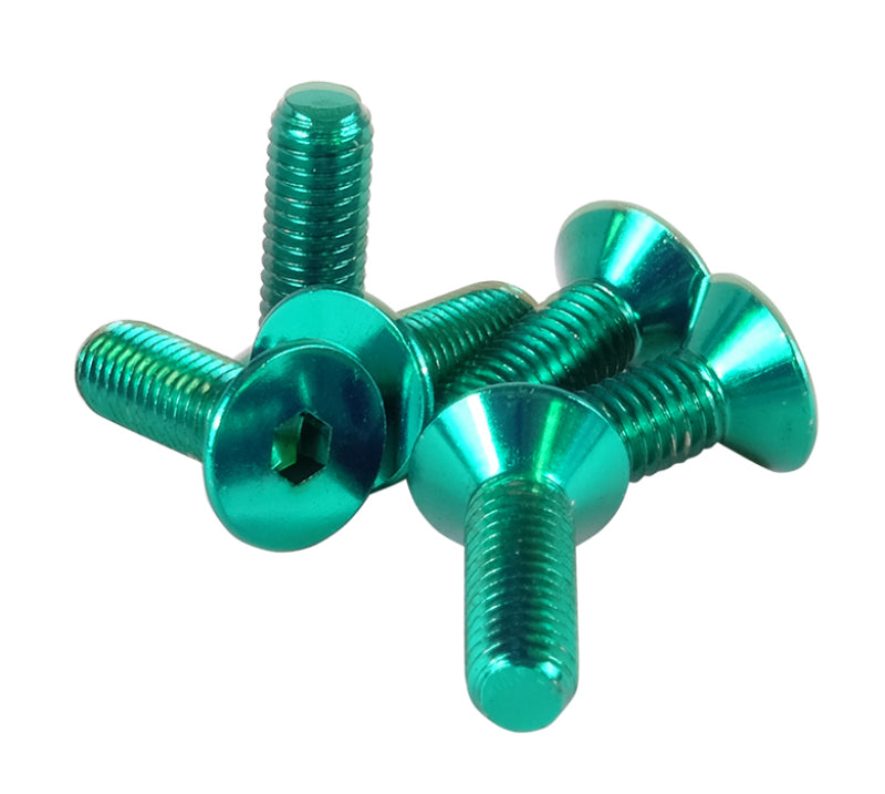 NRG Steering Wheel Screw Upgrade Kit (Conical) - Green - SWS-100GN