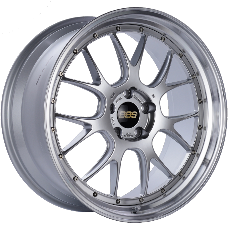 BBS LM-R 21x10 5x120 ET35 Diamond Silver Center Diamond Cut Lip Wheel -82mm PFS/Clip Required BBS