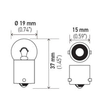 Load image into Gallery viewer, Hella Bulb 5008 12V 10W BA15s B6