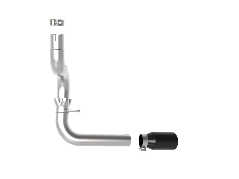 aFe 20-21 Jeep Wrangler Large Bore-HD 3in 304 Stainless Steel DPF-Back Exhaust System - Black Tip aFe