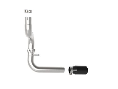 aFe 20-21 Jeep Wrangler Large Bore-HD 3in 304 Stainless Steel DPF-Back Exhaust System - Black Tip aFe