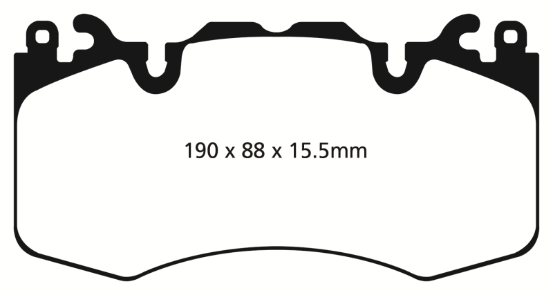 EBC 13+ Land Rover Range Rover 3.0 Supercharged Greenstuff Front Brake Pads - eliteracefab.com