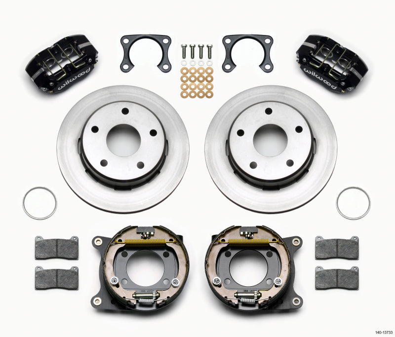 Wilwood Dynapro Lug Mount P/S Park Brake Kit Big Ford 2.00in Off Bronco 5 x 5.50 Wilwood