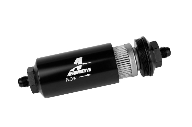 Aeromotive Fuel Filter 40 Micron AN-06 Male Black - eliteracefab.com