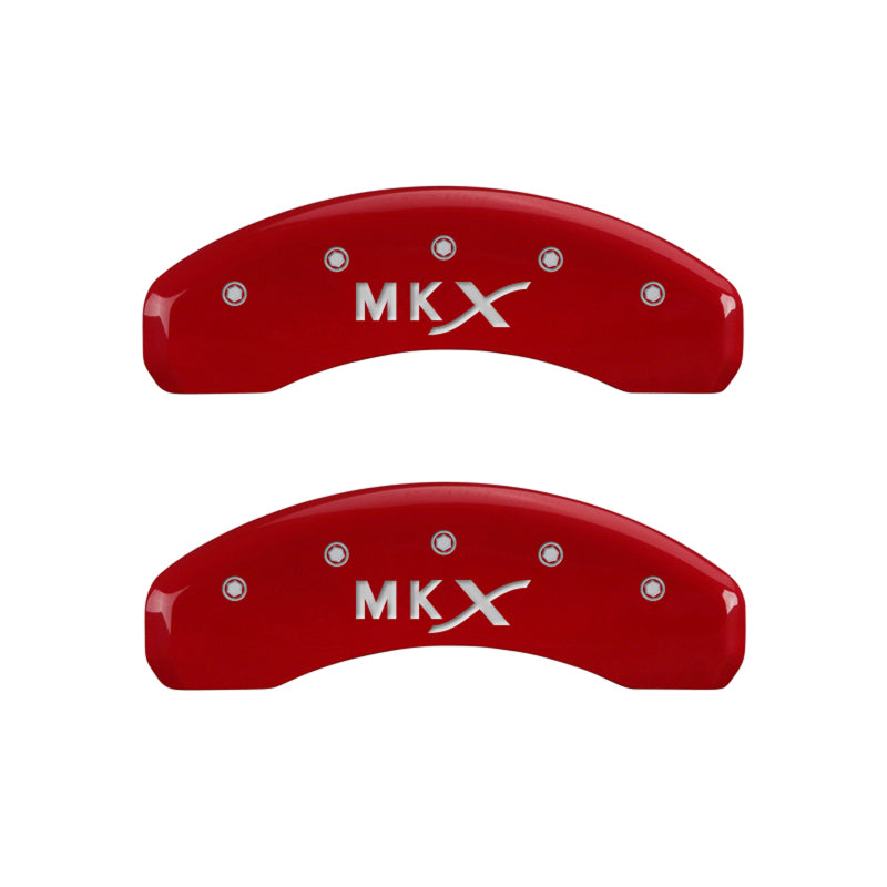 MGP 4 Caliper Covers Engraved Front Lincoln Engraved Rear MKX Yellow finish black ch MGP