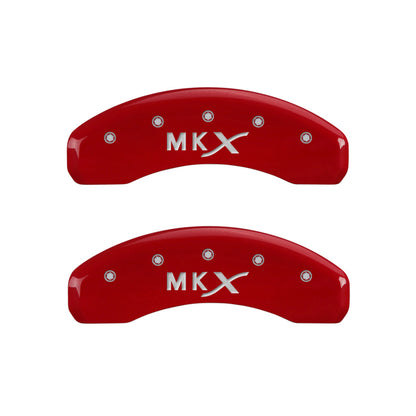 MGP 4 Caliper Covers Engraved Front Lincoln Engraved Rear MKX Yellow finish black ch MGP