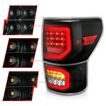 Load image into Gallery viewer, ANZO 2007-2013 Toyota Tundra LED Taillights Plank Style Black w/Clear Lens - eliteracefab.com