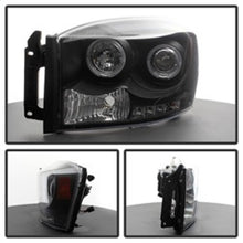 Load image into Gallery viewer, Spyder Dodge Ram 1500 06-08/Ram 2500 06-09 Projector Headlights LED Halo LED Blk PRO-YD-DR06-HL-BK - eliteracefab.com