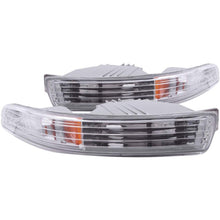 Load image into Gallery viewer, ANZO USA Acura Integra Euro Parking Lights Chrome W/ Amber Reflector; 1994-1997 - eliteracefab.com