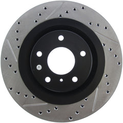 STOPTECH 06-07 350Z / 05-07 G35 EXP SPORT/ 06-07 G35X SPORTSTOP SLOTTED & DRILLED FRONT RIGHT ROTOR, 127.42080R - eliteracefab.com