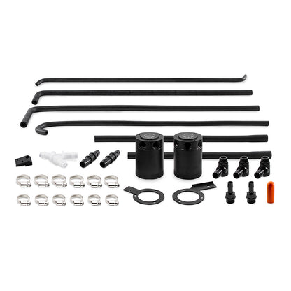 Mishimoto 08-14 Subaru WRX Baffled Oil Catch Can Kit - Black - eliteracefab.com