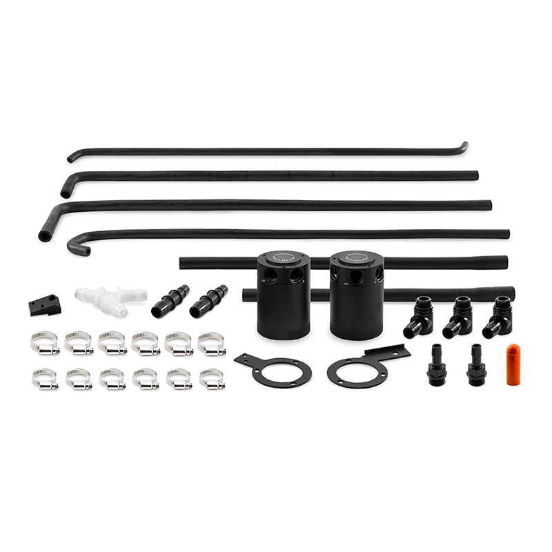 Mishimoto 08-14 Subaru WRX Baffled Oil Catch Can Kit - Black - eliteracefab.com